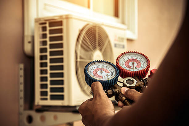 Professional Furnace Repair technician working in Hollis, OK